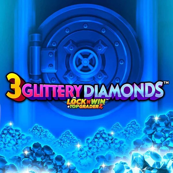 3 Glittery Diamonds logo by PearFiction Studios at Kyngs Casino3 Glittery Diamonds