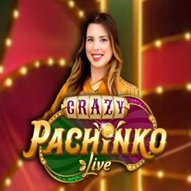 Crazy Pachinko slot logo by Evolution at Kyngs Casino