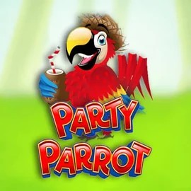Slots logo of Party Parrot from Rival at Kyngs Casino