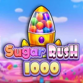 Sugar Rush 1000 slot logo by Pragmatic Play at Kyngs CasinoSugar Rush 1000
